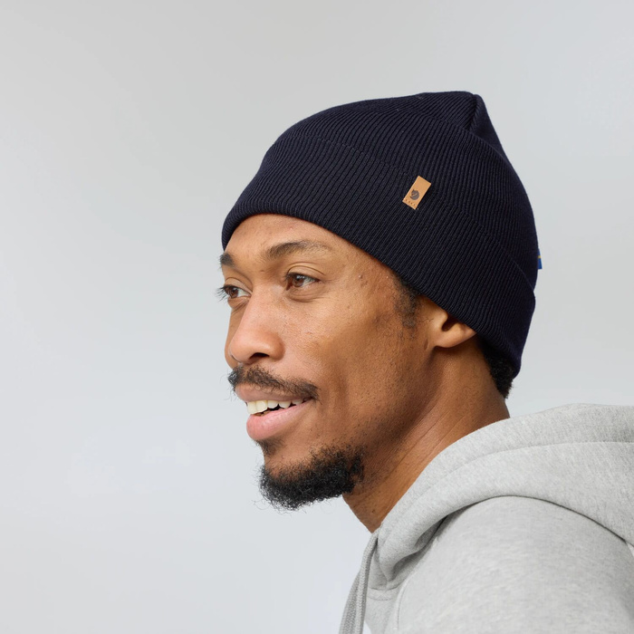 Czapka wełniana Fjallraven Classic Knit Hat - dark olive, zdjęcie 8