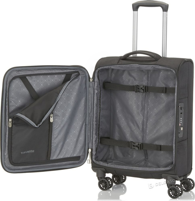 Walizka kabinowa biznesowa Travelite CrossLite 55 cm mała antracytowa, zdjęcie 9