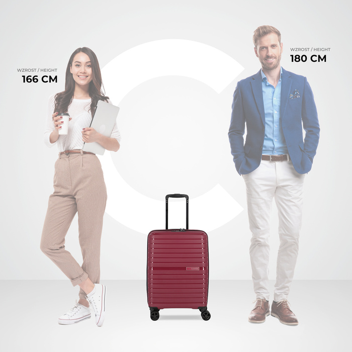 Walizka kabinowa Travelite Trient 55 cm - bordowa, zdjęcie 8