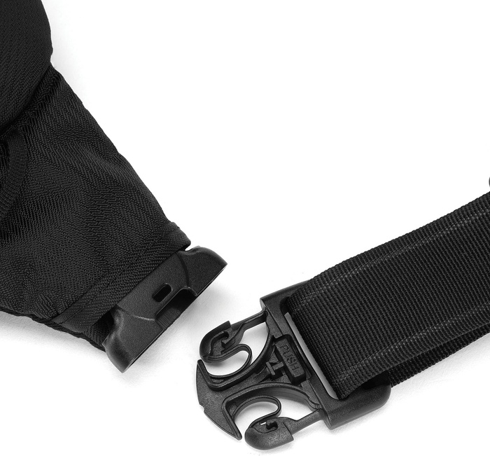 Saszetka biodrowa antykradzieżowa męska Pacsafe MetroSafe LS120 2L Econyl Black, zdjęcie 14