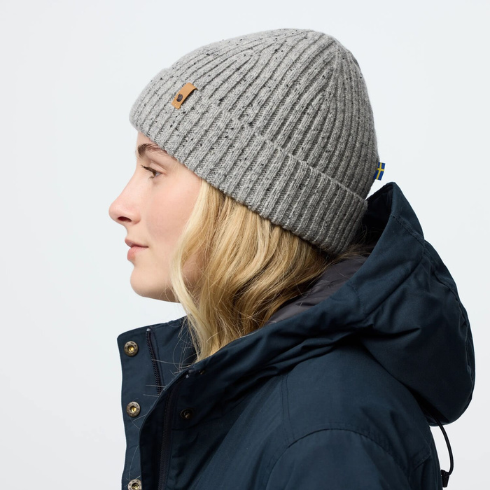 Czapka zimowa Fjallraven Övik Neps Beanie - light beige, zdjęcie 7