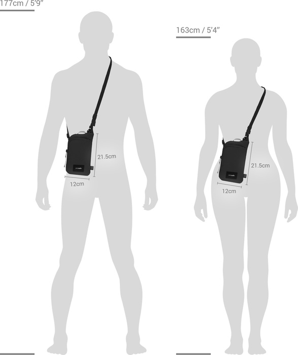 Torba antykradzieżowa na ramię Pacsafe Go Tech 0,2L- Stone, zdjęcie 13