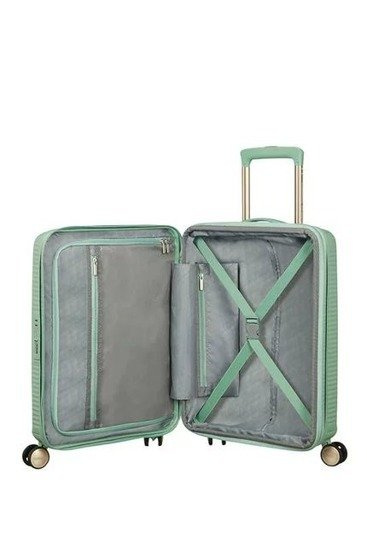 Walizka kabinowa American Tourister Soundbox 55 cm powiększana różowa, zdjęcie 2