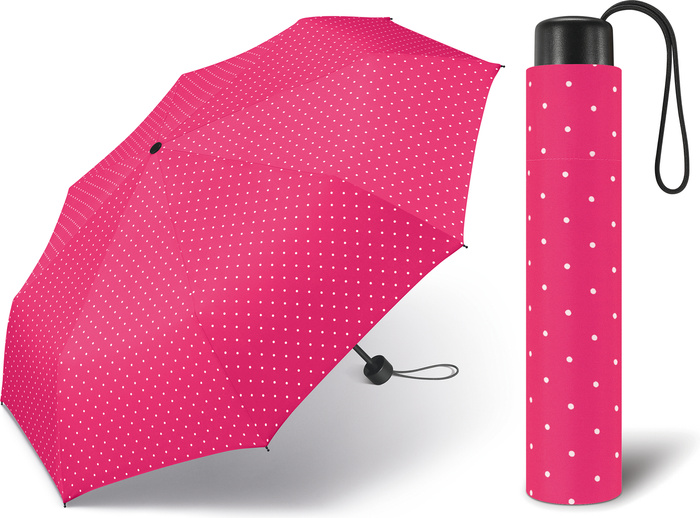 Parasol krótki Happy Rain Dots Super Mini 42081-05