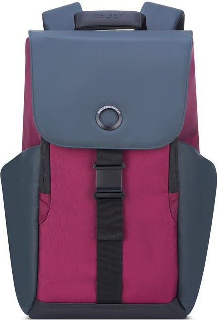 Plecak antykradzieżowy Delsey Securflap 21L Burgundy, zdjęcie 2