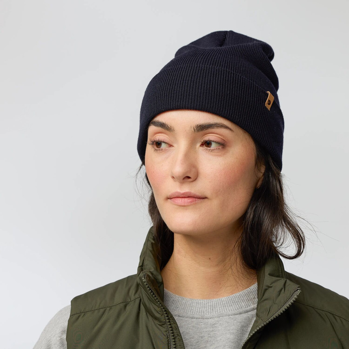 Czapka wełniana Fjallraven Classic Knit Hat - dark olive, zdjęcie 7