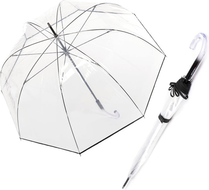 Parasol automatyczny Knirps C.760 Stick Transparent solid black