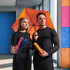 Parasol manualny Knirps X4U Ultralight Slim Manual With Eva Case - Black, zdjęcie 5