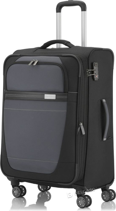 Walizka średnia Travelite Meteor 66 cm czarna
