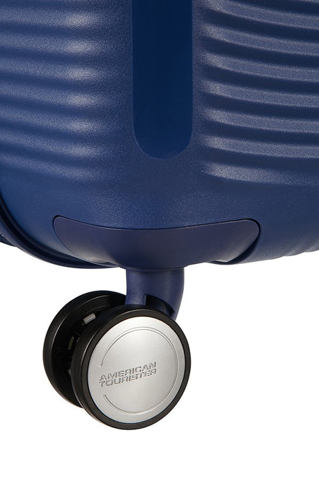 Walizka kabinowa American Tourister Soundbox 55 cm powiększana granatowa, zdjęcie 8