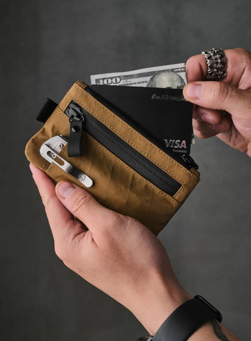 Portfel saszetka Alpaka Zip Cardholder - Coyote Brown, zdjęcie 2