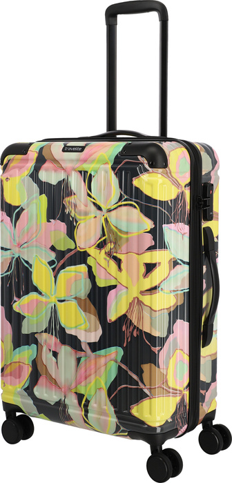 Walizka średnia Travelite Cruise Print 67 cm żółta orchidea, zdjęcie 2