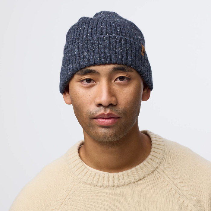 Czapka zimowa Fjallraven Övik Neps Beanie - light beige, zdjęcie 4