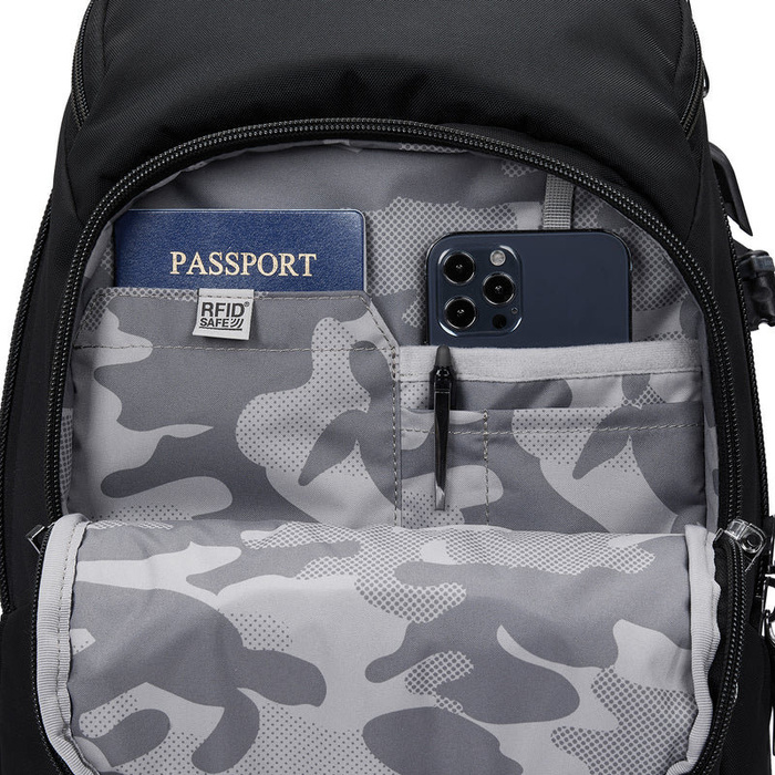 Plecak antykradzieżowy turystyczny Pacsafe 28L czarny, zdjęcie 8