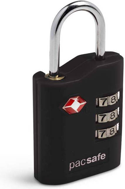 Kłódka bagażowa z systemem TSA Pacsafe Prosafe 700 Czarna