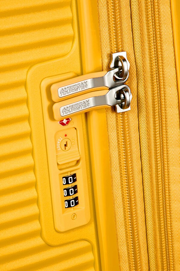 Walizka American Tourister Soundbox 67 cm powiększana żółta