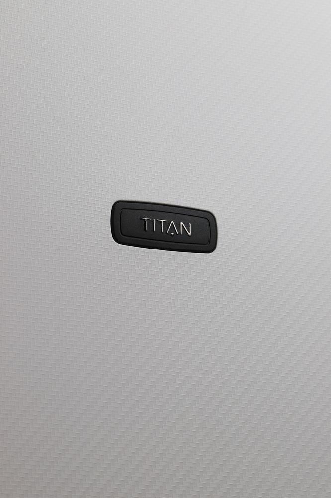Walizka kabinowa Titan Compax 55 cm mała biała z USB